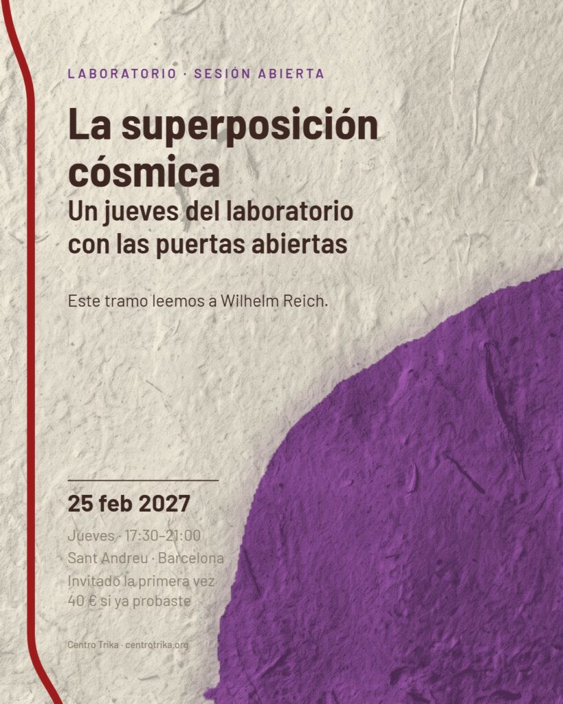 Cartel: Sesión abierta del laboratorio: La superposición cósmica