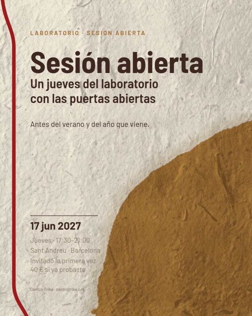Cartel: Sesión abierta del laboratorio