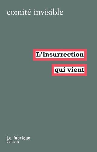 Portada de L'insurrection qui vient