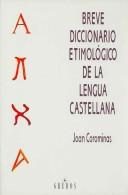 Portada de Breve diccionario etimológico de la lengua castellana