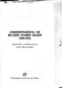 Portada de Ricardo Flores Magón · correspondencia (colección del Archivo Electrónico Ricardo Flores Magón)