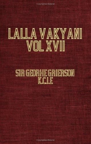 Portada de Lallā-vākyāni, or the wise sayings of Lal Dĕd, mystic poetess of ancient Kashmir