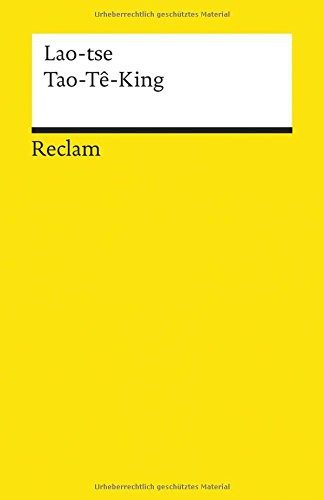 Portada de Tao te king (selección de 37 capítulos, con una reseña de referencia)