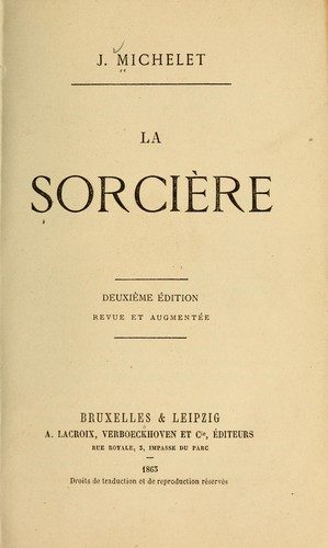 Portada de La Sorcière