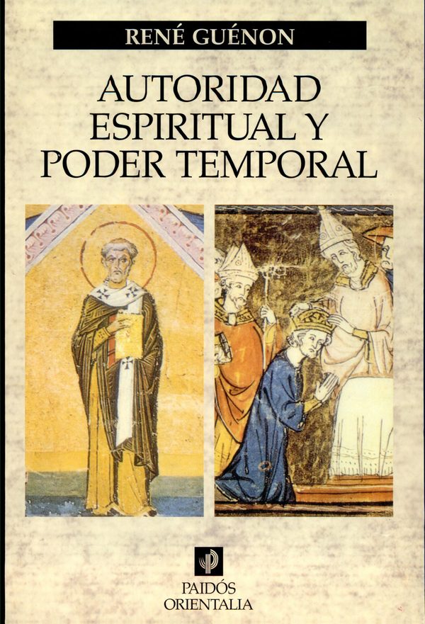Portada de Autoridad espiritual y poder temporal