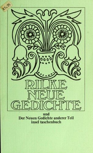 Portada de Neue Gedichte (Nuevos poemas)