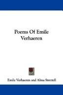 Portada de Poems of Emile Verhaeren