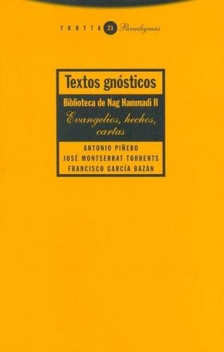 Portada de Textos gnósticos. Biblioteca de Nag Hammadi I. Tratados filosóficos y cosmológicos